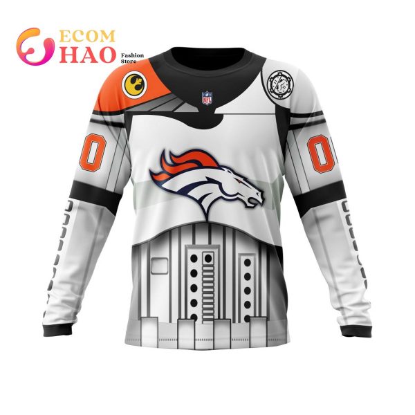 Denver Broncos Specialized Star Wars May The 4th Be With You 3D Hoodie