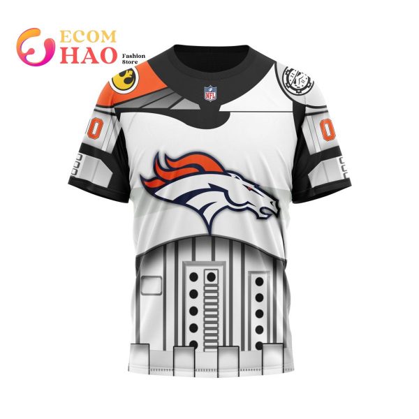 Denver Broncos Specialized Star Wars May The 4th Be With You 3D Hoodie