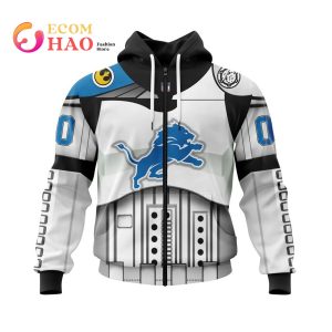 Detroit Lions Specialized Star Wars May The 4th Be With You 3D Hoodie