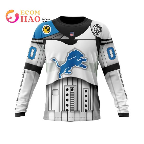 Detroit Lions Specialized Star Wars May The 4th Be With You 3D Hoodie
