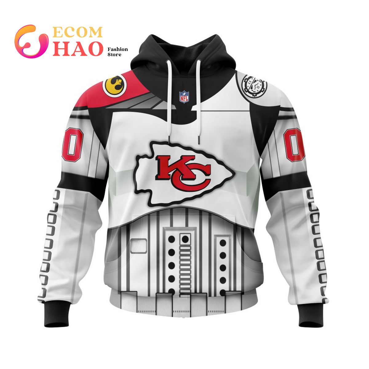 Stocktee Kansas City Chiefs 3D All Over Print Hoodie Zip Up