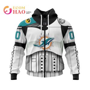 Miami Dolphins Specialized Star Wars May The 4th Be With You 3D Hoodie