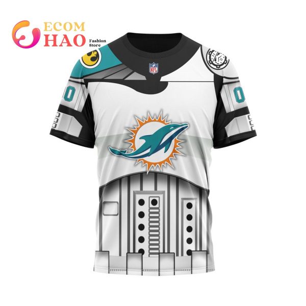Miami Dolphins Specialized Star Wars May The 4th Be With You 3D Hoodie