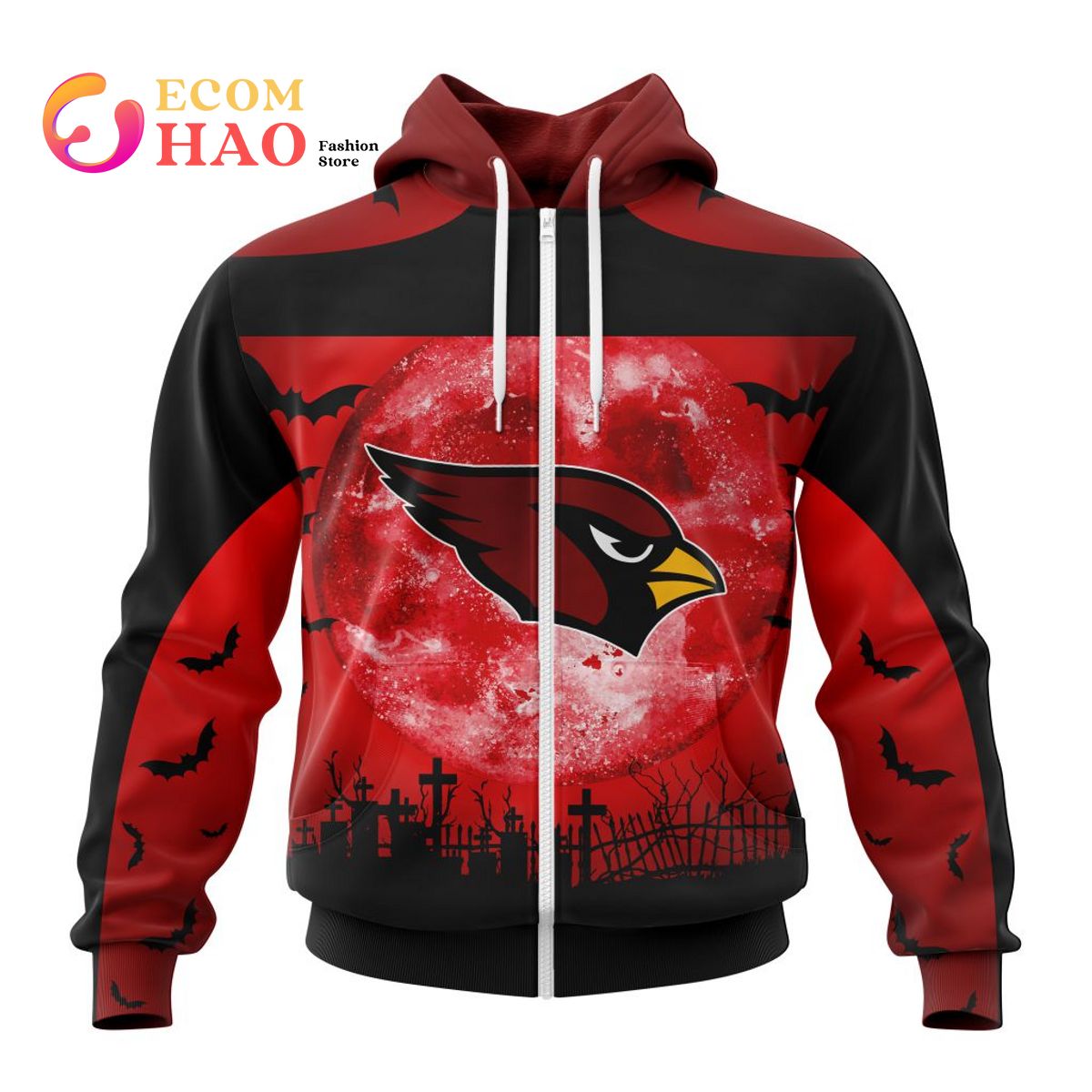 NFL Arizona Cardinals Specialized Halloween Concepts Kits 3D Hoodie