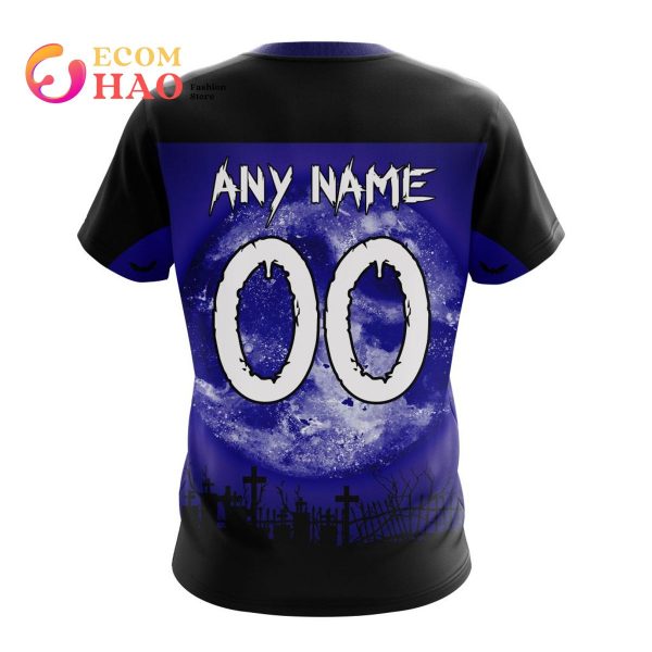 NFL Baltimore Ravens Custom Your Name & Number Halloween Style 3D Hoodie -  Ecomhao Store