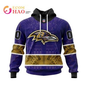 NFL Baltimore Ravens Specialized Native With Samoa Culture 3D Hoodie