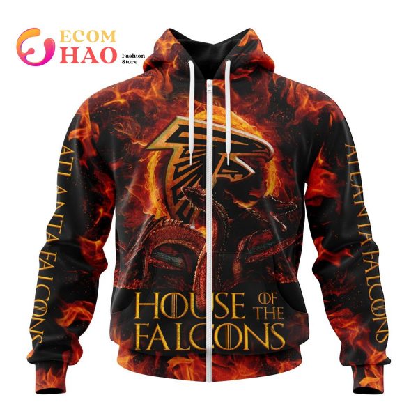 NFL Atlanta Falcons GAME OF THRONES – HOUSE OF THE FALCONS 3D Hoodie