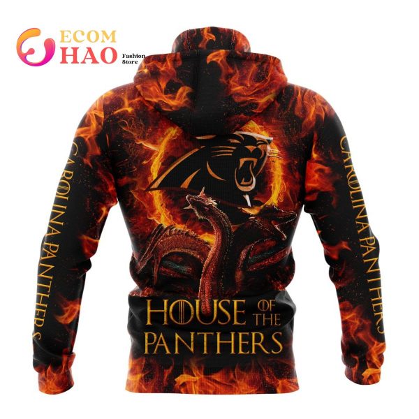NFL Carolina Panthers GAME OF THRONES – HOUSE OF THE PANTHERS 3D Hoodie