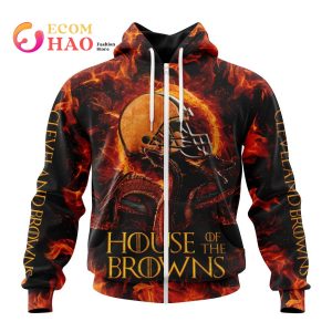 NFL Cleveland Browns GAME OF THRONES – HOUSE OF THE BROWNS 3D Hoodie