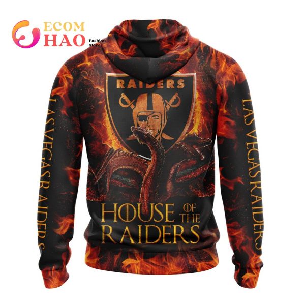 NFL Las Vegas Raiders GAME OF THRONES – HOUSE OF THE RAIDERS 3D Hoodie