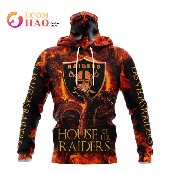 NFL Las Vegas Raiders GAME OF THRONES – HOUSE OF THE RAIDERS 3D Hoodie