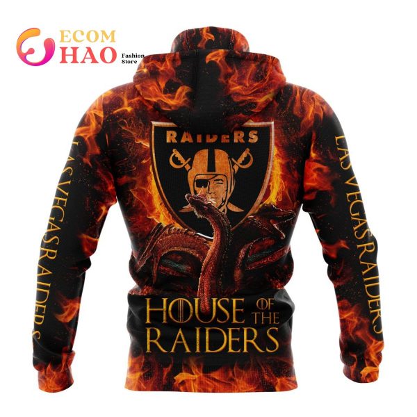 NFL Las Vegas Raiders GAME OF THRONES – HOUSE OF THE RAIDERS 3D Hoodie