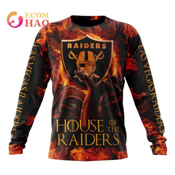 NFL Las Vegas Raiders GAME OF THRONES – HOUSE OF THE RAIDERS 3D Hoodie