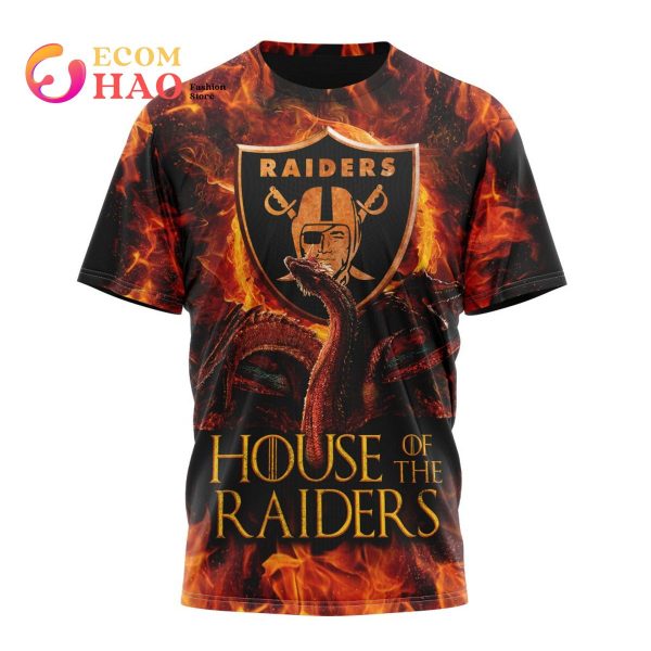 NFL Las Vegas Raiders GAME OF THRONES – HOUSE OF THE RAIDERS 3D Hoodie