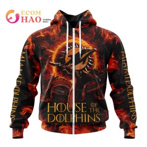 NFL Miami Dolphins GAME OF THRONES – HOUSE OF THE DOLPHINS 3D Hoodie