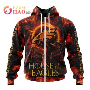 NFL Philadelphia Eagles GAME OF THRONES – HOUSE OF THE EAGLES 3D Hoodie
