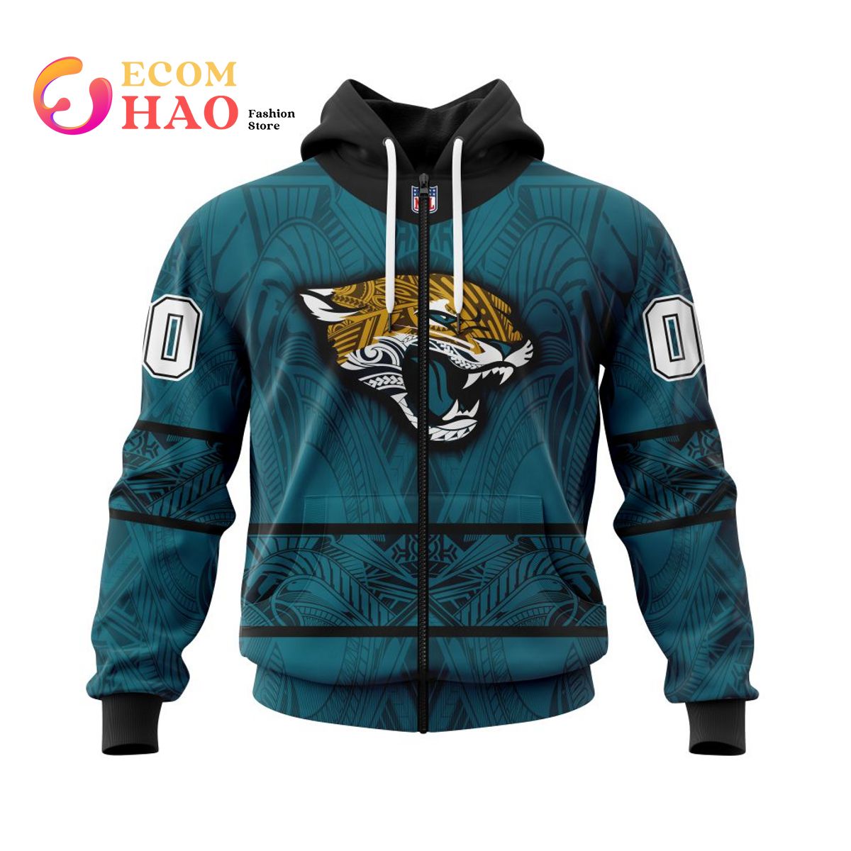 NFL Jacksonville Jaguars Specialized Native With Samoa Culture 3D Hoodie