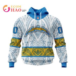 NFL Los Angeles Chargers Specialized Native With Samoa Culture 3D Hoodie