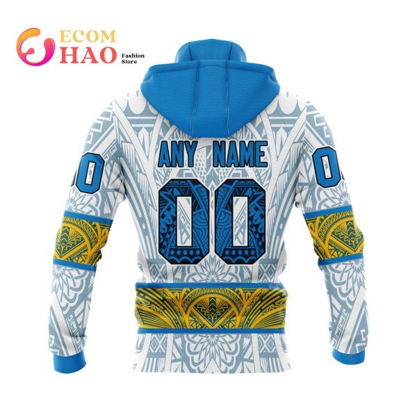 NFL Los Angeles Chargers Specialized Native With Samoa Culture 3D Hoodie