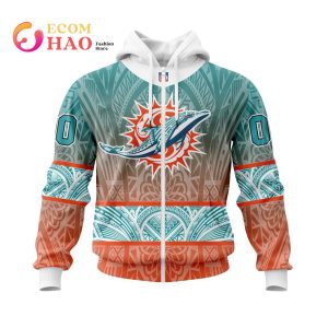 NFL Miami Dolphins Specialized Native With Samoa Culture 3D Hoodie