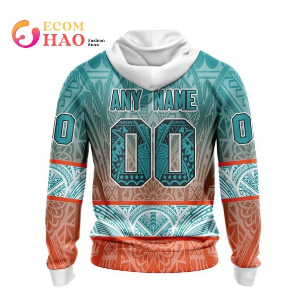 NFL Miami Dolphins Specialized Native With Samoa Culture 3D Hoodie