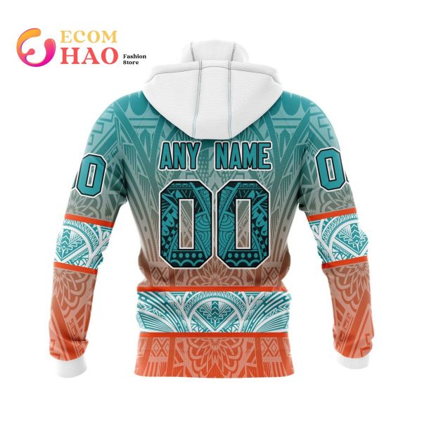 NFL Miami Dolphins Specialized Native With Samoa Culture 3D Hoodie