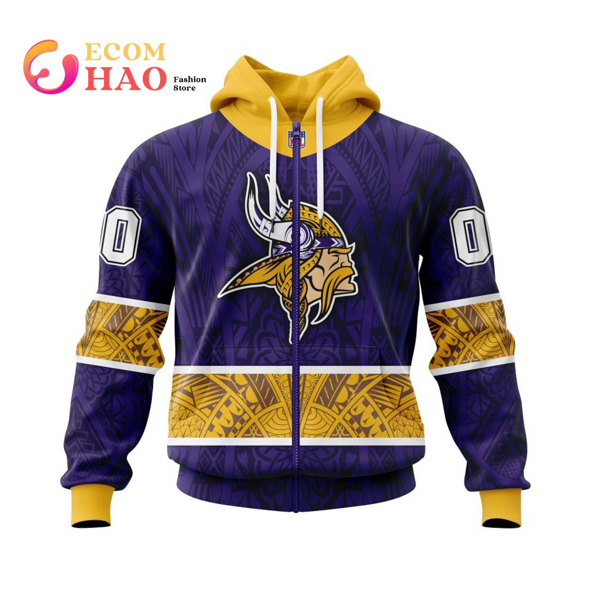 NFL Minnesota Vikings Specialized Native With Samoa Culture 3D Hoodie