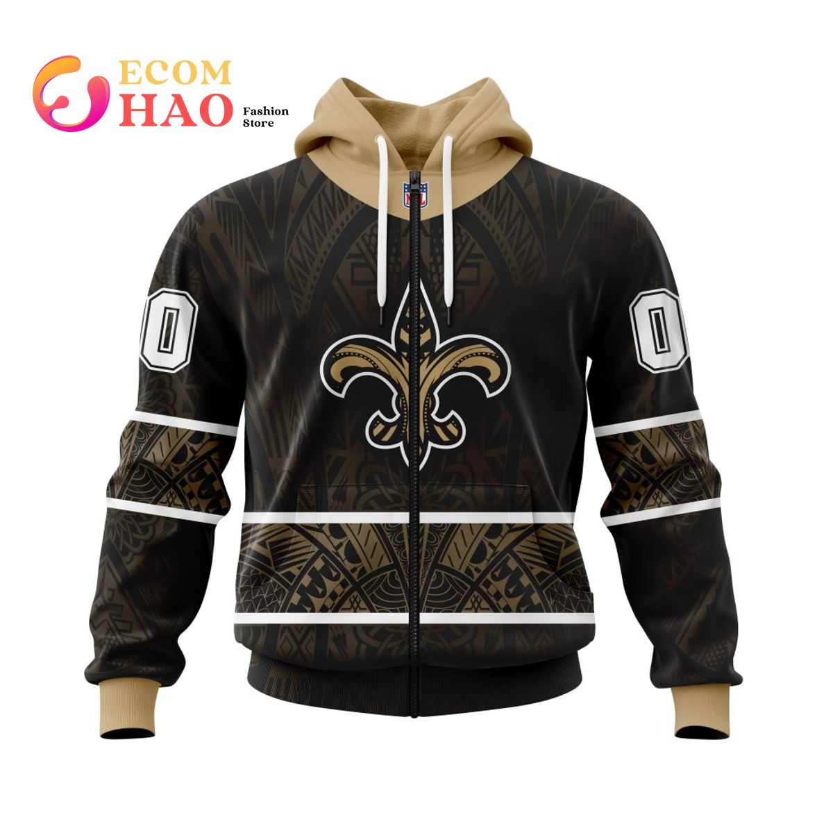 NFL New Orleans Saints Specialized Native With Samoa Culture 3D Hoodie