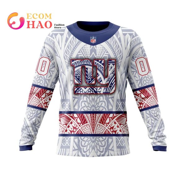 NFL New York Giants Specialized Native With Samoa Culture 3D Hoodie