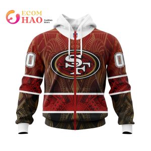NFL San Francisco 49ers Specialized Native With Samoa Culture 3D Hoodie
