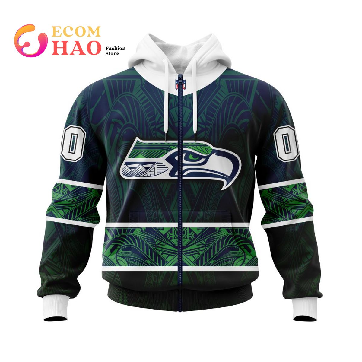 NFL Seattle Seahawks Specialized Native With Samoa Culture 3D Hoodie