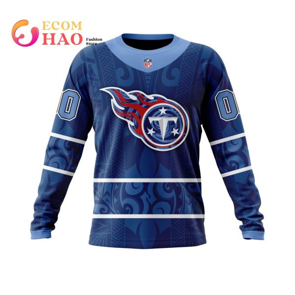 NFL Tennessee Titans Specialized Native With Samoa Culture 3D Hoodie