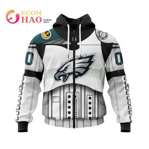 Philadelphia Eagles Specialized Star Wars May The 4th Be With You 3D Hoodie