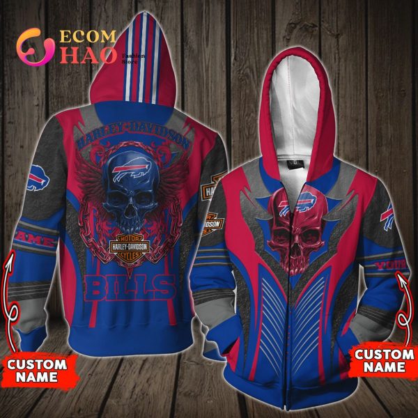 NFL Buffalo Bills Harley Davidson 3D Hoodie - Ecomhao Store