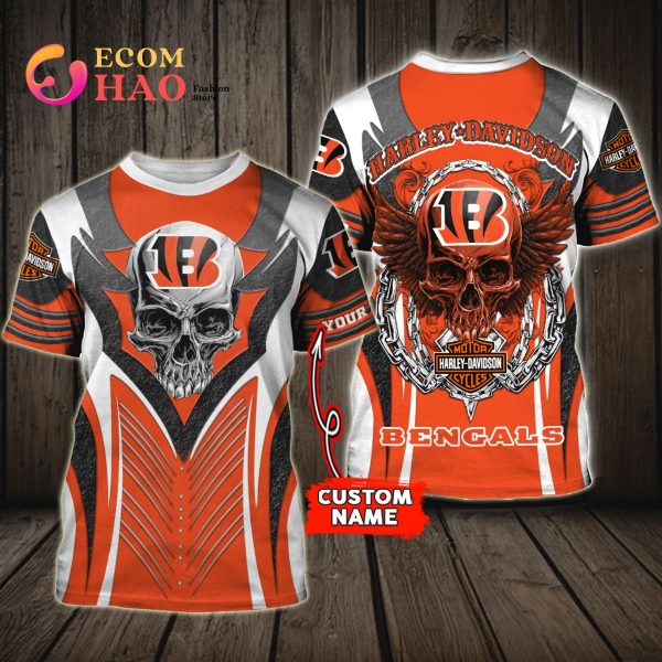 NFL Cincinnati Bengals Harley Davidson 3D Hoodie