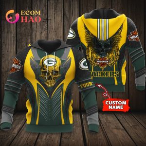 NFL Green Bay Packers Harley Davidson 3D Hoodie