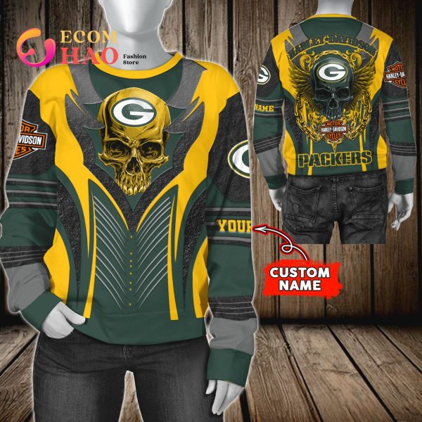 Green Bay Packers NFL Ugly Stadiums Christmas 3D Zip Hoodie Custom Number  And Name - Freedomdesign