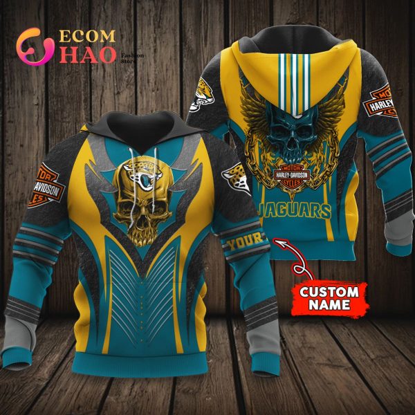 NFL Jacksonville Jaguars Harley Davidson 3D Hoodie