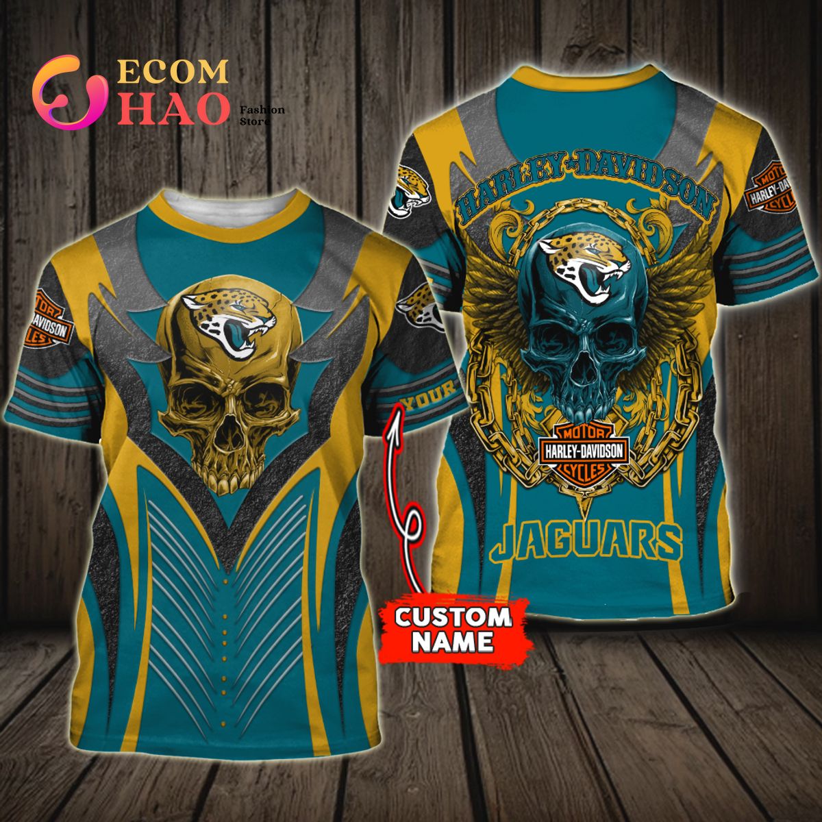 NFL Jacksonville Jaguars Harley Davidson 3D Hoodie Luxury Items