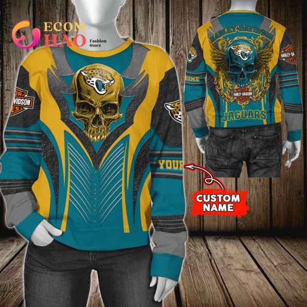 NFL Jacksonville Jaguars Harley Davidson 3D Hoodie