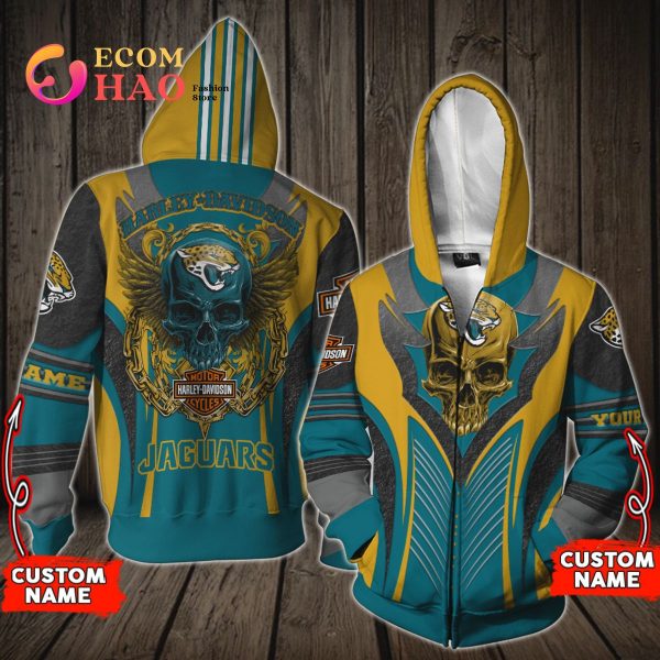 NFL Jacksonville Jaguars Harley Davidson 3D Hoodie