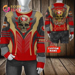 NFL San Francisco 49ers Specialized Design With Flag Mix Harley Davidson 3D  Hoodie - Limotees