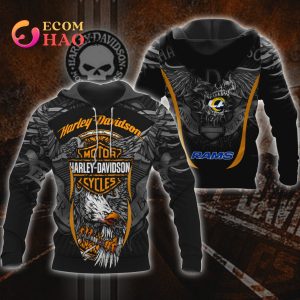 NFL Los Angeles Rams X Harley Davidson 3D Hoodie And Sweater