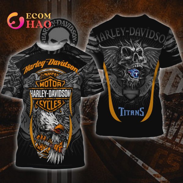 NFL Tennessee Titans X Harley Davidson 3D Hoodie And Sweater