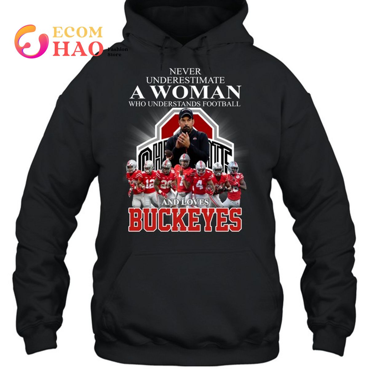 A Woman Who Understands Football And Loves Ohio State Buckeyes T-Shirt