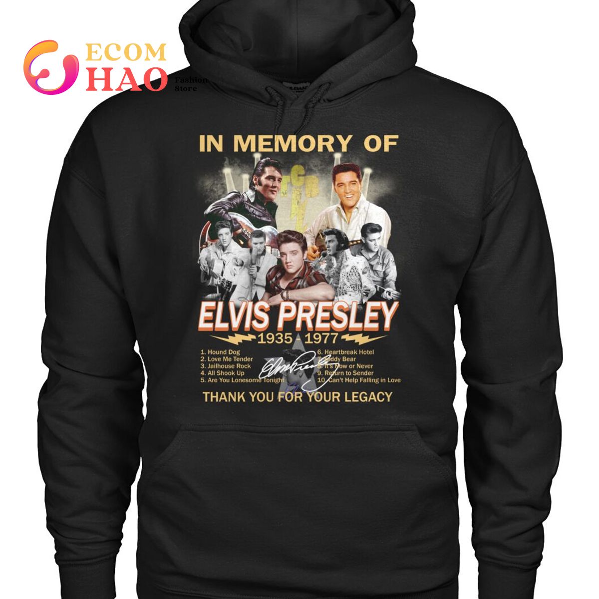 In Memory Of Elvis Presley 1935-1977 Thay You For Your Legacy T-Shirt