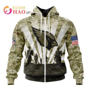 NFL Arizona Cardinals Salute To Service – Honor Veterans And Their Families 3D Hoodie