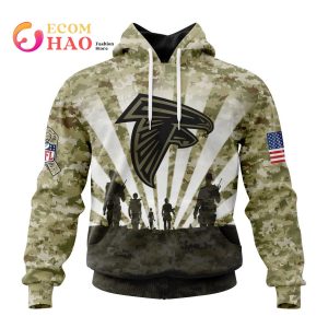 NFL Atlanta Falcons Salute To Service – Honor Veterans And Their Families 3D Hoodie