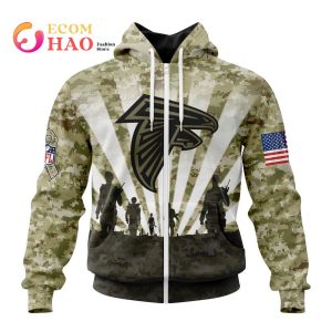 NFL Atlanta Falcons Salute To Service – Honor Veterans And Their Families 3D Hoodie