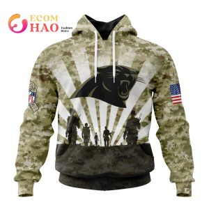 NFL Carolina Panthers Salute To Service – Honor Veterans And Their Families 3D Hoodie